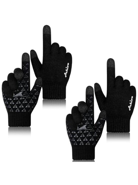 Accessories - Touchscreen Gloves Winter Knit Warm Stretch Anti Slip Texting Driving